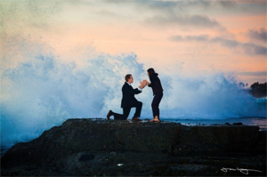Proposal Tips & Ideas “Rocks, Beach” Engagement Ring Express